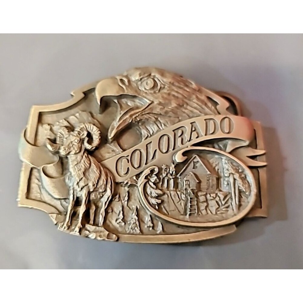 COLORADO STATE BELT BUCKLE NICE DETAIL NEW! BUCKLES